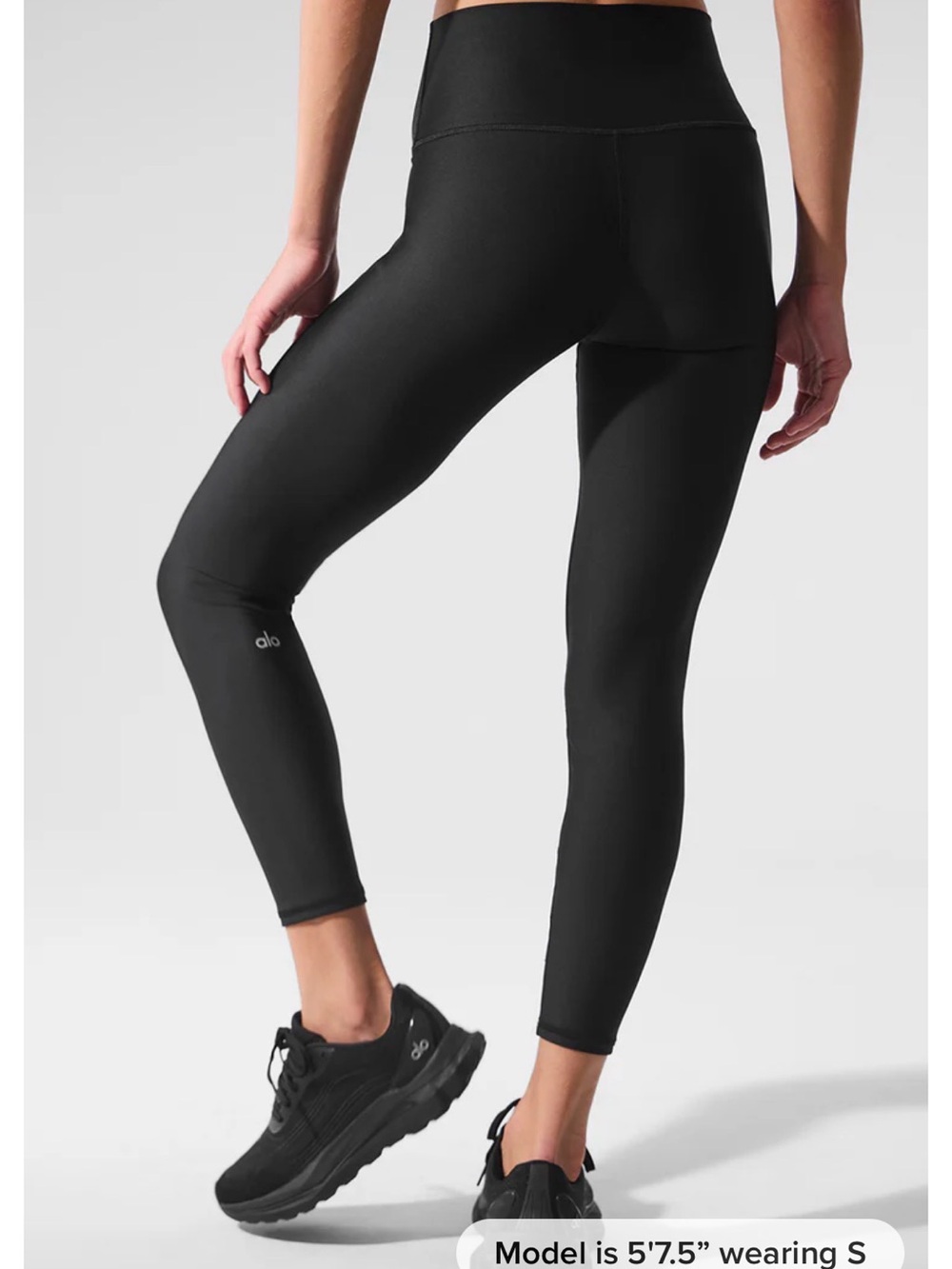Alo High-Waist Black Leggings 7/8